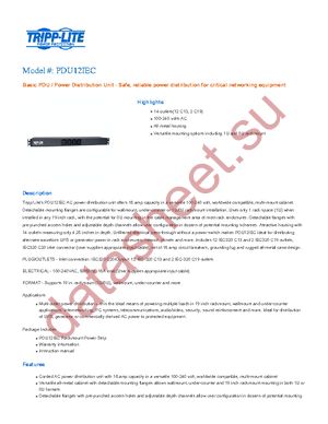 PDU12IEC datasheet  